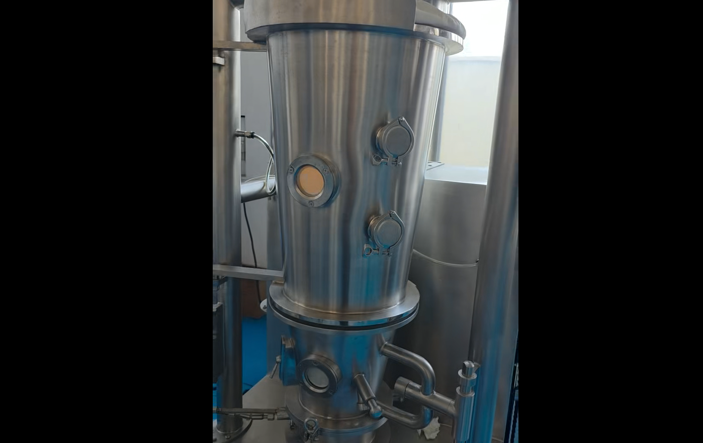 常州市錦望干燥：小蘇打低溫peg包衣制粒實(shí)驗(yàn)機(jī)運(yùn)行展示