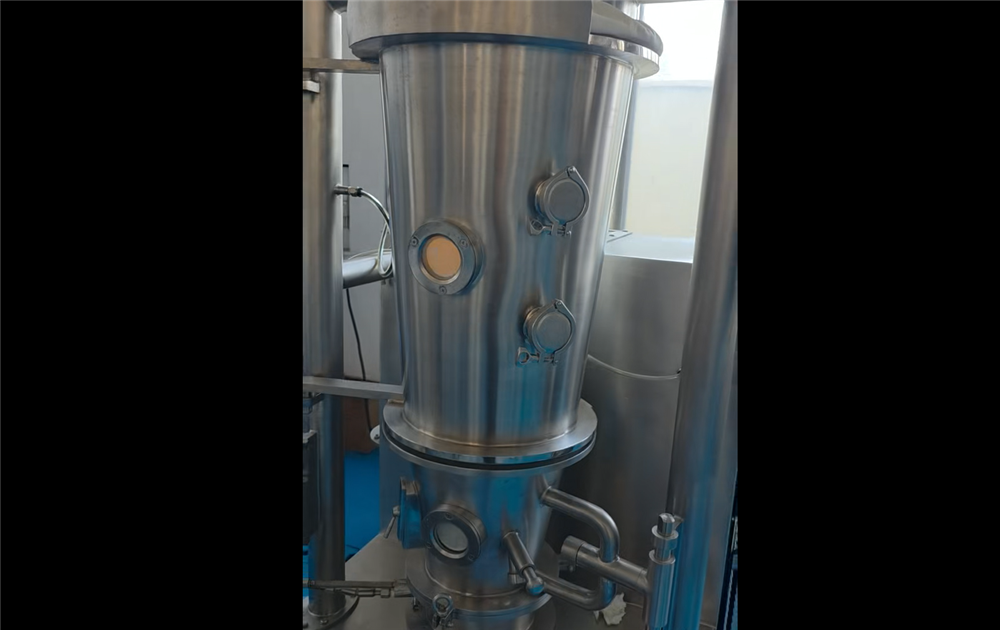 常州市錦望干燥：小蘇打低溫peg包衣制粒實驗機運行展示