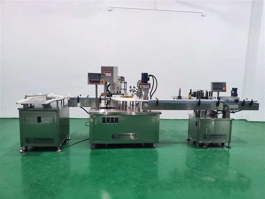 全自动中药饮片双头灌装贴标生产线